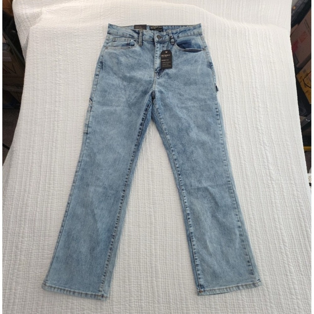 Retrofit Brand Jeans Men's 32x32 Acid Wash Acid Wash Baggy Fit NWT Wide Leg NEW